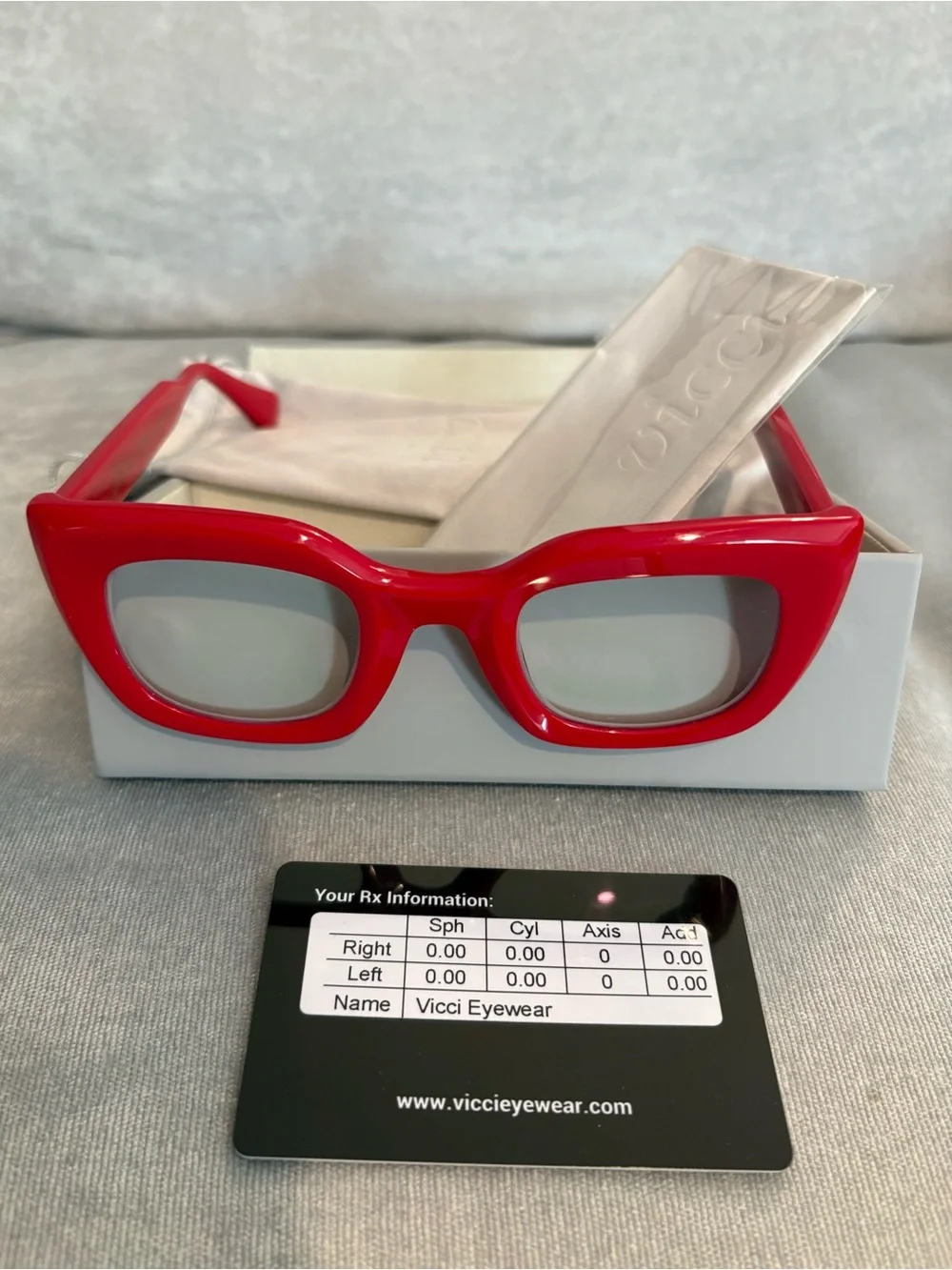 Vicci Eyewear Sofia Frames – Cherry Red [Excellent Condition / Like New]